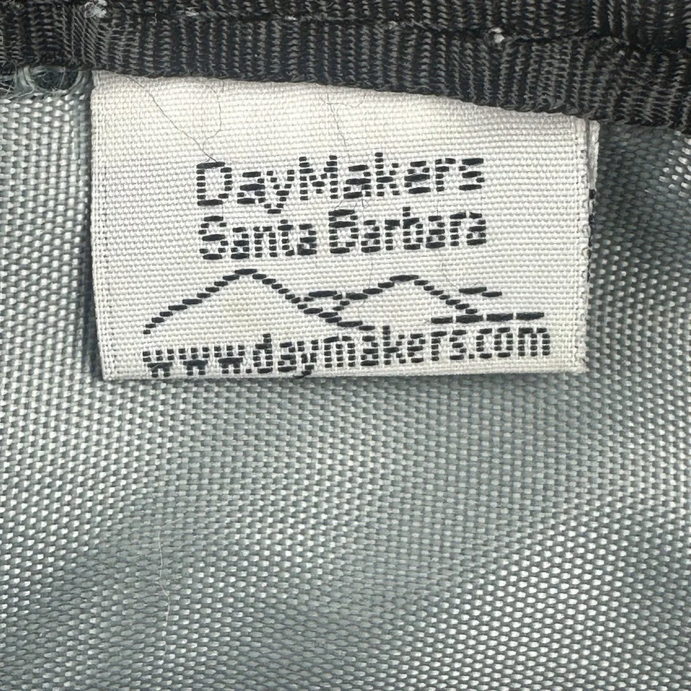 Day Makers Santa Barbara Crossbody Bag Black Leather Heavy Duty Anti Theft‎